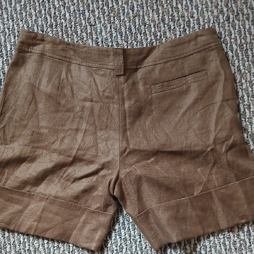 Escada Brown Bermudas Casual Cotton Blend - Picture 3 of 3
